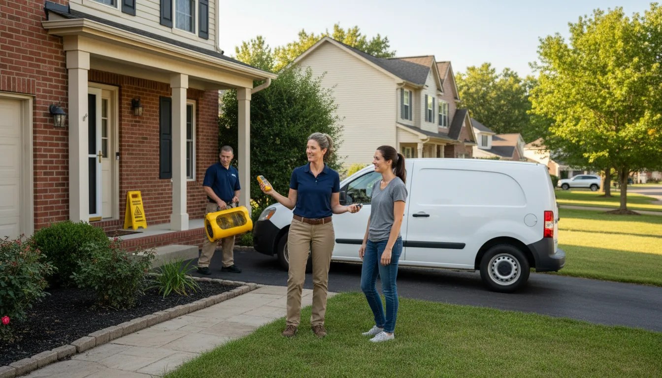 Residential water damage restoration in Story City, IA